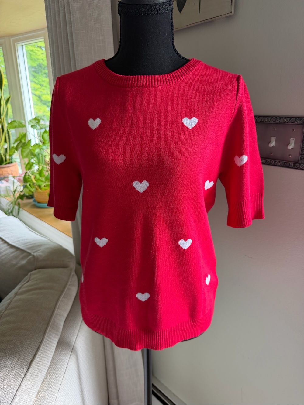 Belldini Infrared Pink Crewneck Sweater